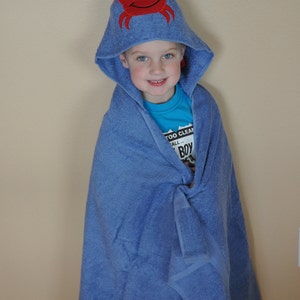 Crab Hooded Towel image 2