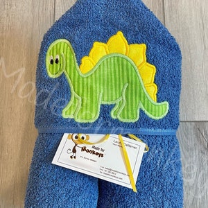 Dinosaur Hooded Towel image 1