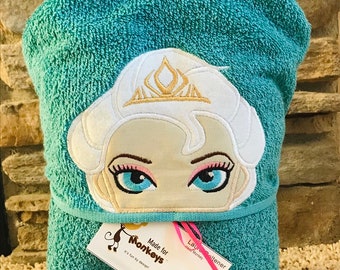 Kids Hooded Towels- Princess