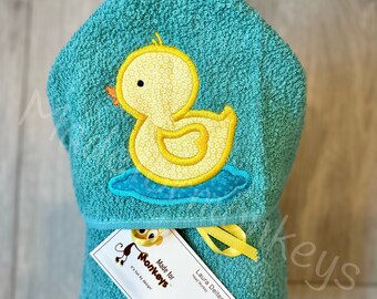 Kids Hooded Towel Ducky