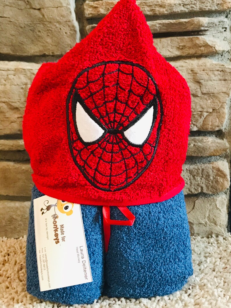 Web Hero Hooded Towel image 1