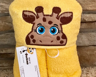 Giraffe Hooded Towel