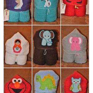 Personalized Hooded Towel Owl image 5