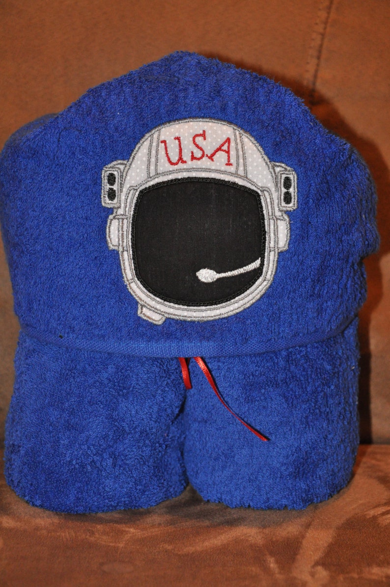 Personalized Hooded Towel Astronaut image 1