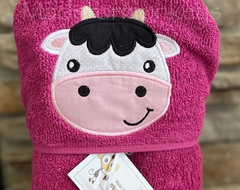 Cow Kids Hooded Towels