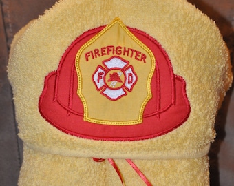 Firefighter Hooded Towel