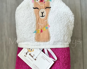 Personalized Hooded Towel, Llama