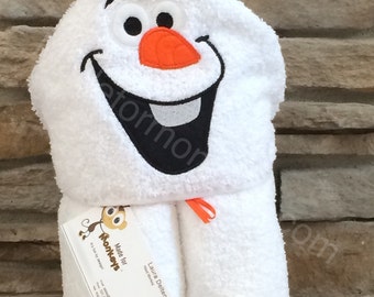 Snowman Kids Hooded Towels