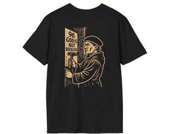 Camiseta com estampa "Amor Incansável, Não Imprudente" | Fé Cristã