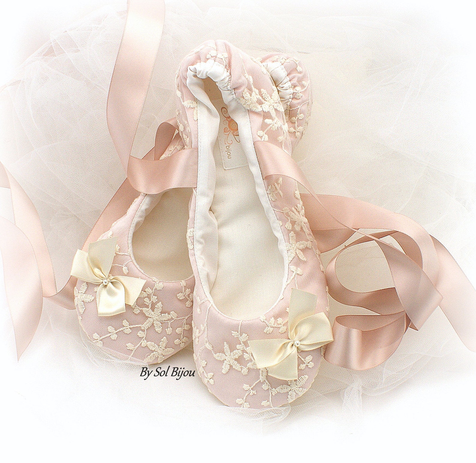 flower girl ballet flats shoes pink blush ballet slippers flats with bows ballet shoes with ribbonties for girls