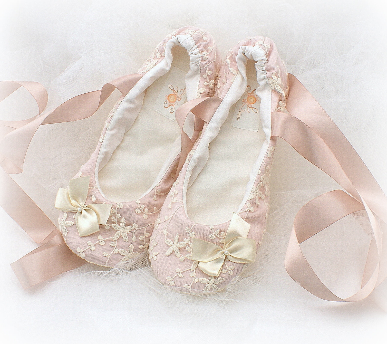 Flower Girl Ballet Flats Shoes Pink 