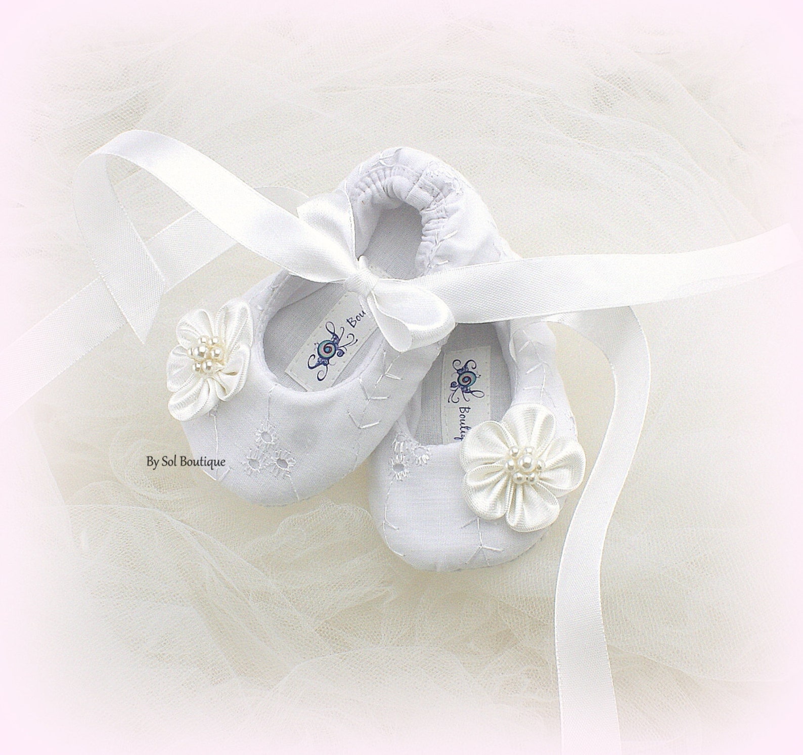 new born shoes, white, christening shoes, baby girl shoes, crib shoes, ballet flats, gift, christening, white eyelet shoes, moth