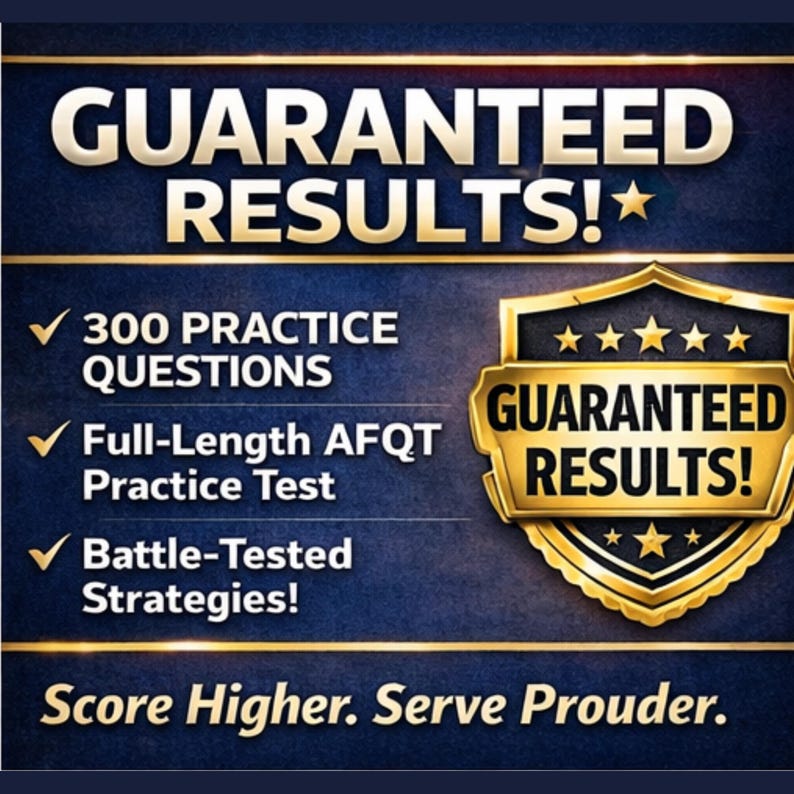 Afqt Test ASVAB Exam Prep 2026-2027 | Study Guide + 300 Practice Questions ...
