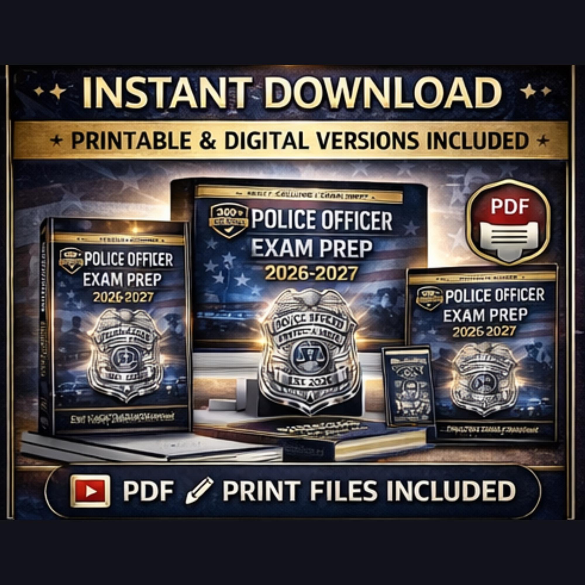 Police Officer Exam Prep 2026-2027 | Practice Questions | Study Guide PDF - Etsy