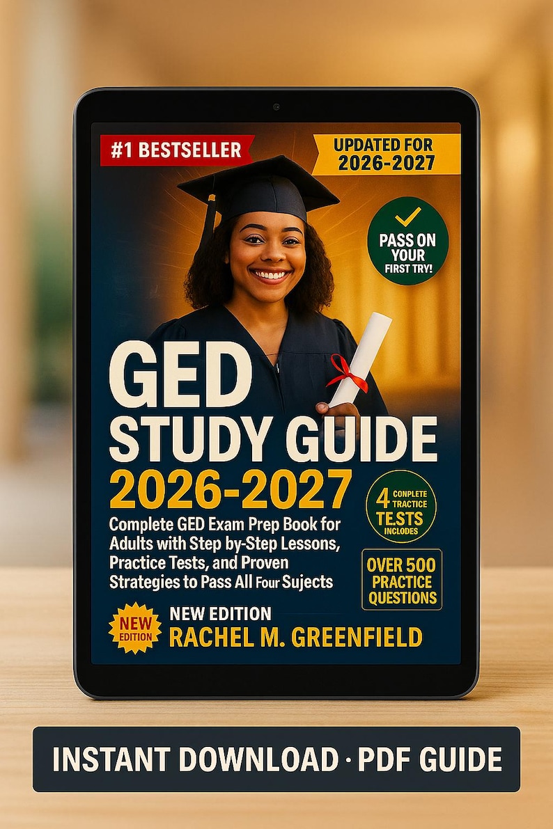 GED Study Guide 2026-2027 PDF | Complete Exam Prep Book | Practice ...