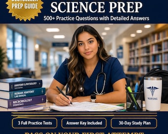 ATI TEAS Science Prep Study Guide | 500+ Practice Questions, 3 Tests (Digital Download)