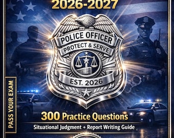 Police Officer Exam Prep 2026-2027 | Practice Questions | Study Guide PDF