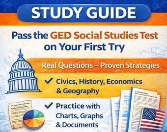GED Social Studies Studienführer - Bestehen Sie den Test schnell mit echten Fragen und bewährten Methoden