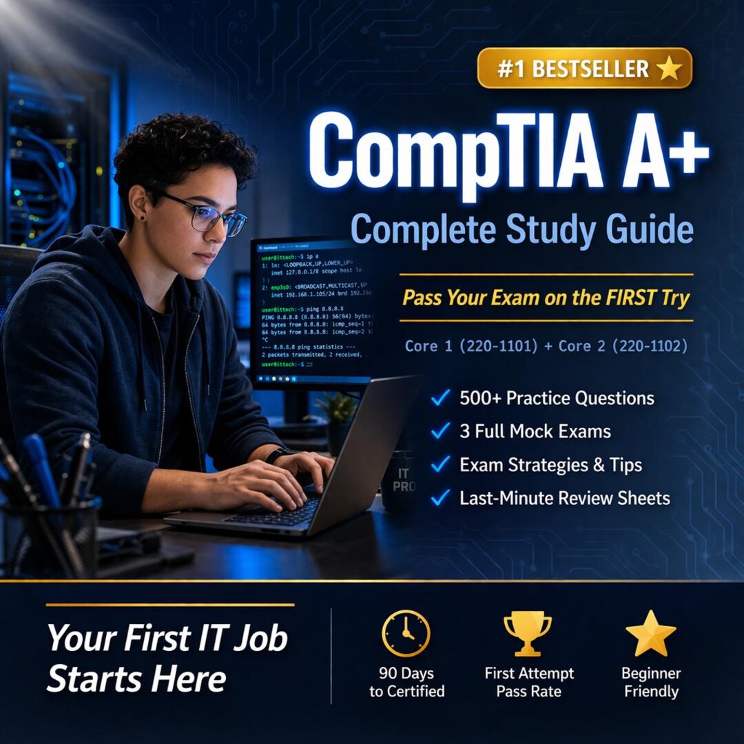 Comptia A+ Study Guide | 500+ Practice Questions, Mock Exams (PDF ...
