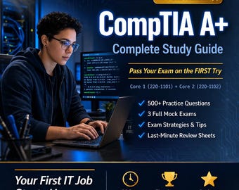 CompTIA A+ Study Guide | 500+ Practice Questions, Mock Exams (PDF Download)