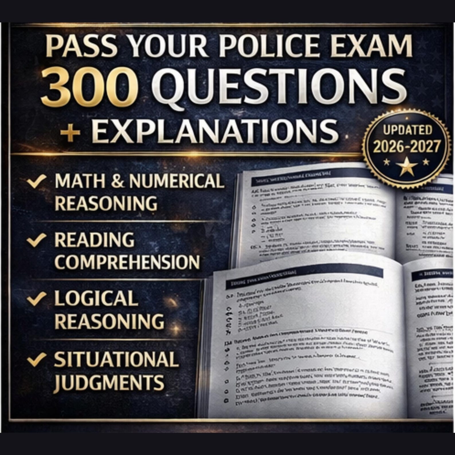 Police Officer Exam Prep 2026-2027 | Practice Questions | Study Guide ...