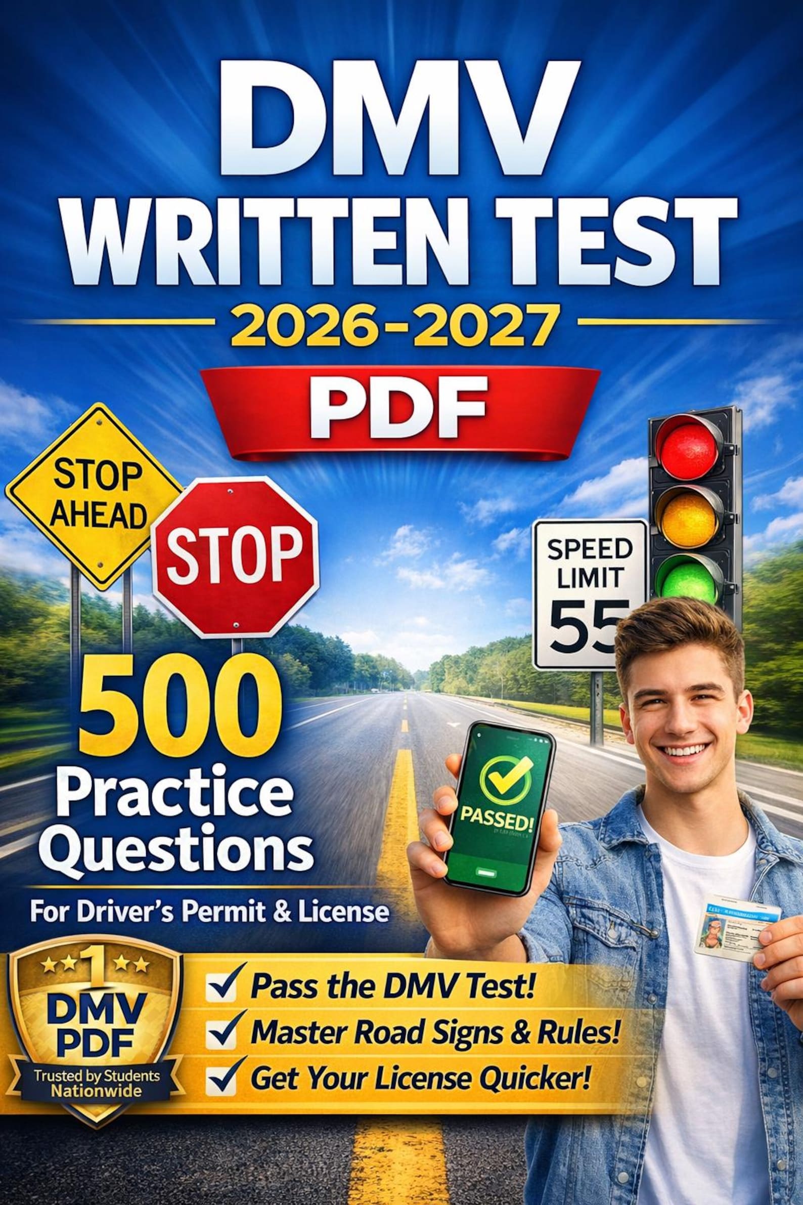 DMV Written Test 2026-2027 PDF – 500 Practice Questions With Answers ...