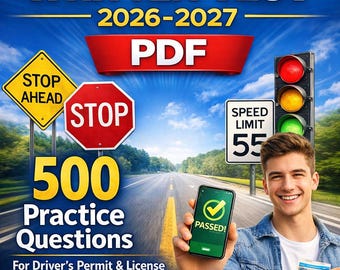 Test scritto DMV 2026-2027 PDF – 500 domande di pratica con risposte e segnali stradali