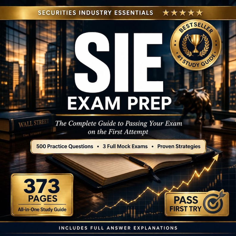SIE Exam Prep Study Guide | 500 Questions, 3 Mock Exams (PDF Download ...