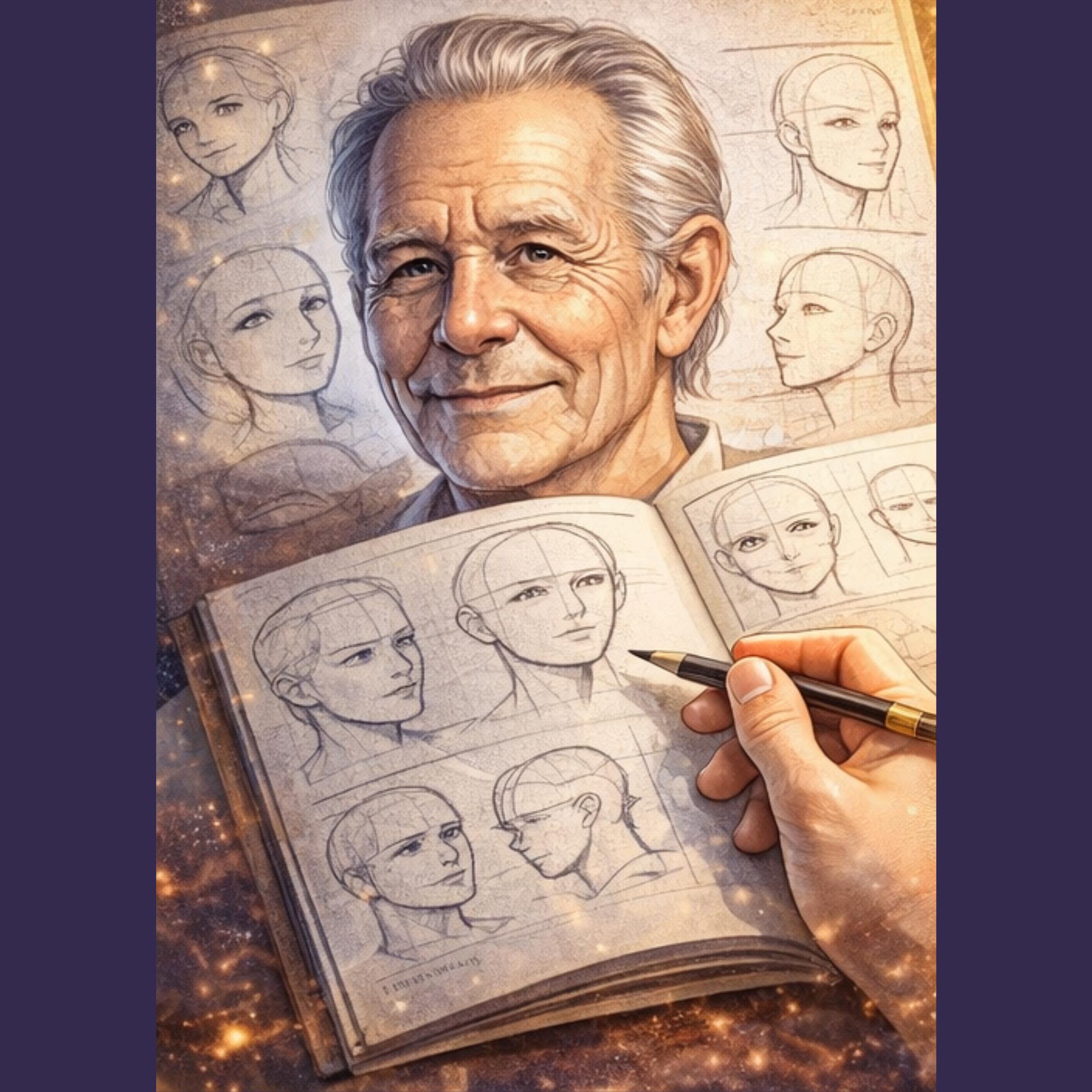 Face Drawing Guide – Step-by-step for Beginners (PDF Download, 133 ...