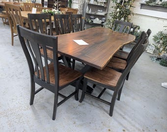 Live edge, black walnut table