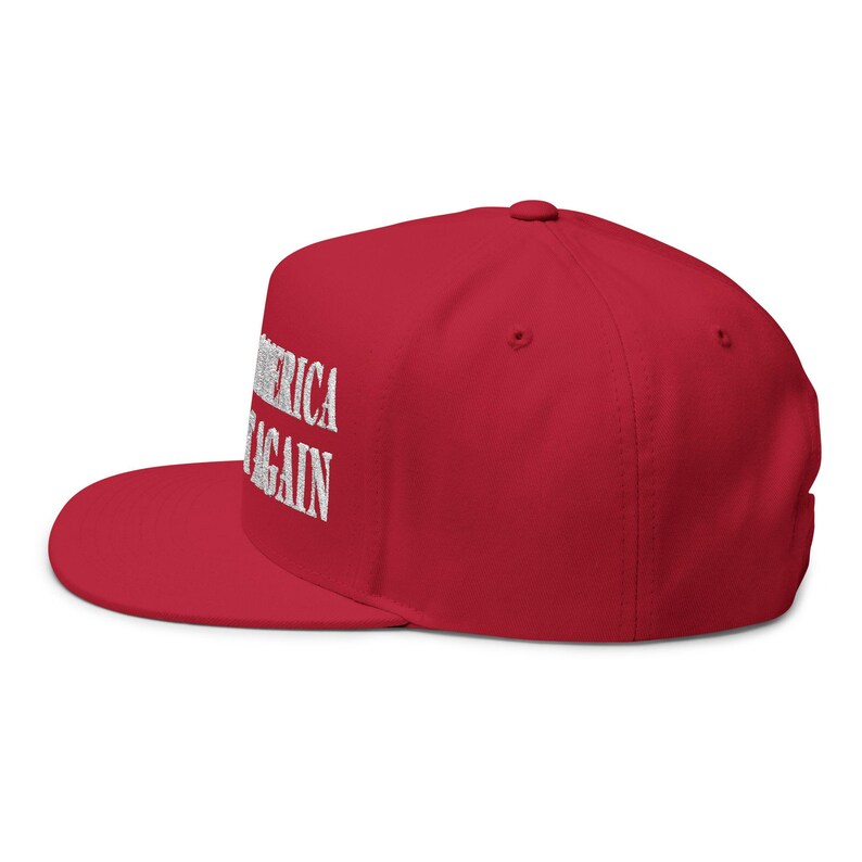 Gör Amerika stort igen Flat Bill-keps | Broderad snapback bild 11