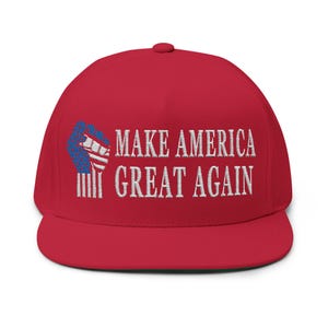 Gör Amerika stort igen Flat Bill-keps | Broderad snapback bild 9