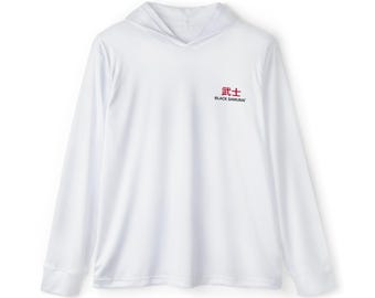 Japansk samurajhuvtröja med Bushi Kanji | Hoodie med Japankarta och tryck på baksidan | Hoodie med streetweargrafik | Unisex anime-estetisk tröja