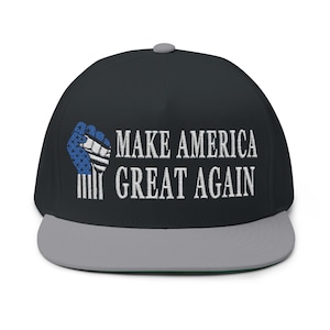Gör Amerika stort igen Flat Bill-keps | Broderad snapback bild 1