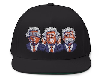 Embroidered Satire Cap, See No Truth, Hear No Truth, Speak No Truth, Political Protest Hat