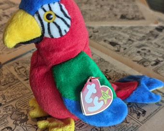 TY Beanie Baby "Jabber" Parrot, 5th Generation - Retired, 1997