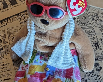 TY Beanie Baby Miami Bear, Retired, 2006