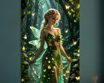 Fee im Wald Premium Poster