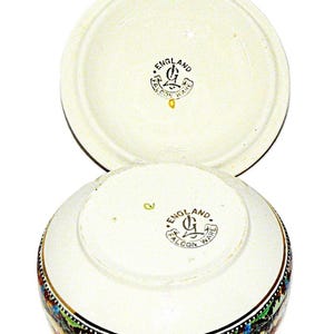 Vintage Falcon Ware England MCM Dish Lid Cottage & Landscape Scene  Cottage Core