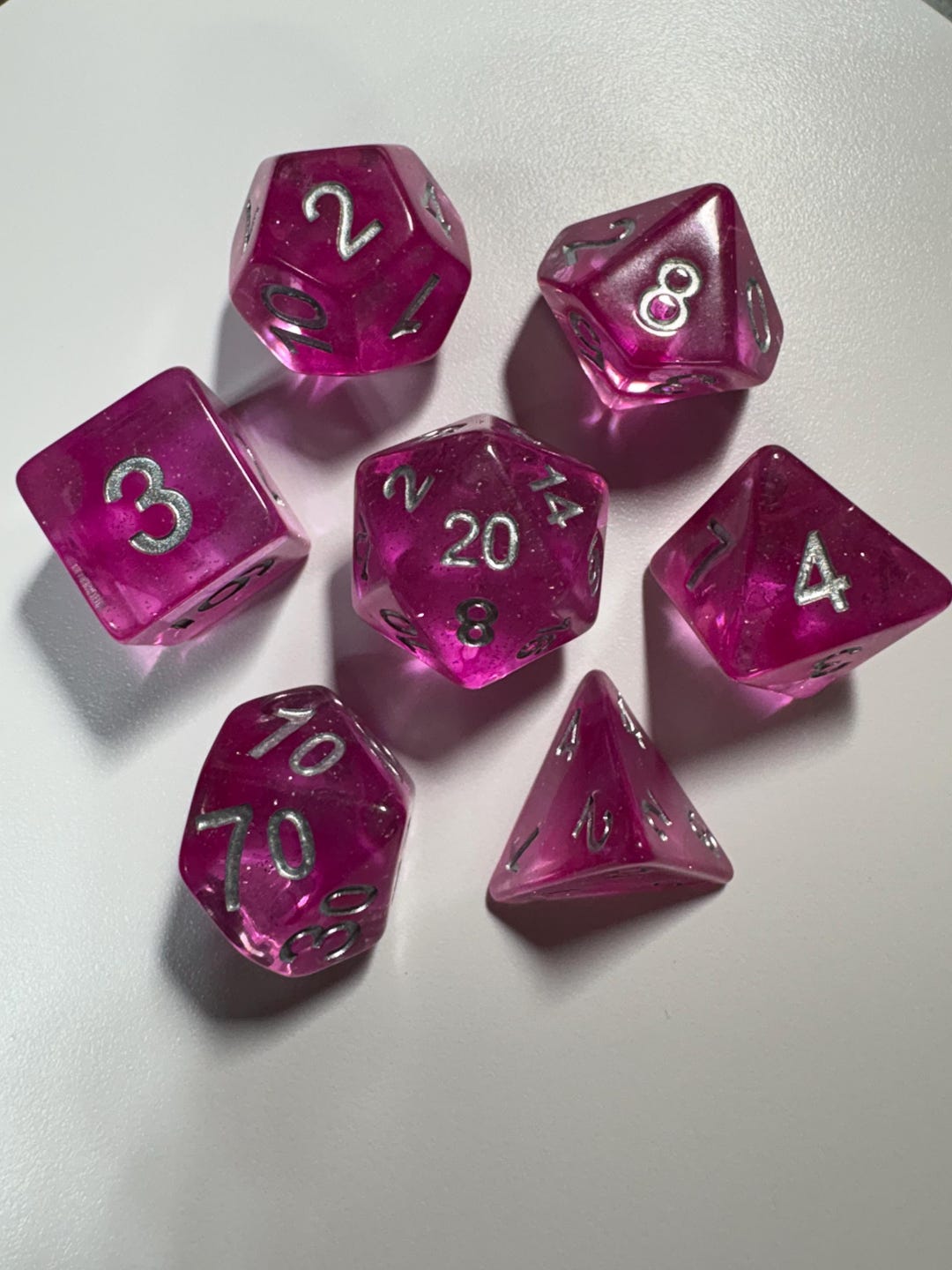 Glam Rocks | 7 Piece Dnd Dice Set - Etsy