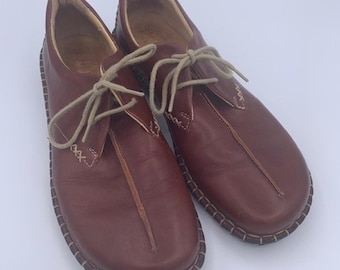 Zapatos Josef Seibel con puntadas de piel para mujer, talla EU 39 - Oxfords marrones