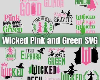 Wicked Movie SVG Mega Bundle | Vintage Emblem, Musical Theatre (Digital Download)
