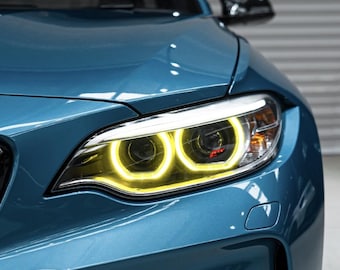 Panneaux LED jaunes BMW pour feux de jour pour phares xénon Bmw F22 F23 F87 M2 (gauche-droite)