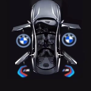 BMW Logo Projector Türleuchten - Passend für viele BMW Modelle (2x Stk) Zubehör Geschenke