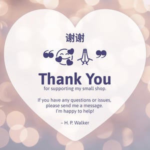 May include: A white heart-shaped graphic with the words "Thank You" in navy blue, along with Chinese characters and a message of gratitude. The background features soft, blurred bokeh lights.