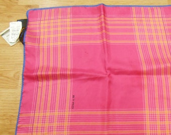 Designer ETRO Rosa Gelb Blau NEIMAN MARCUS nwt Einstecktuch Seide Einstecktuch 43 cm - Männer oder Frauen