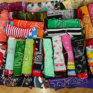Lot of 10 Mixed Prints & Colors PAISLEY 100% Cotton OLD
