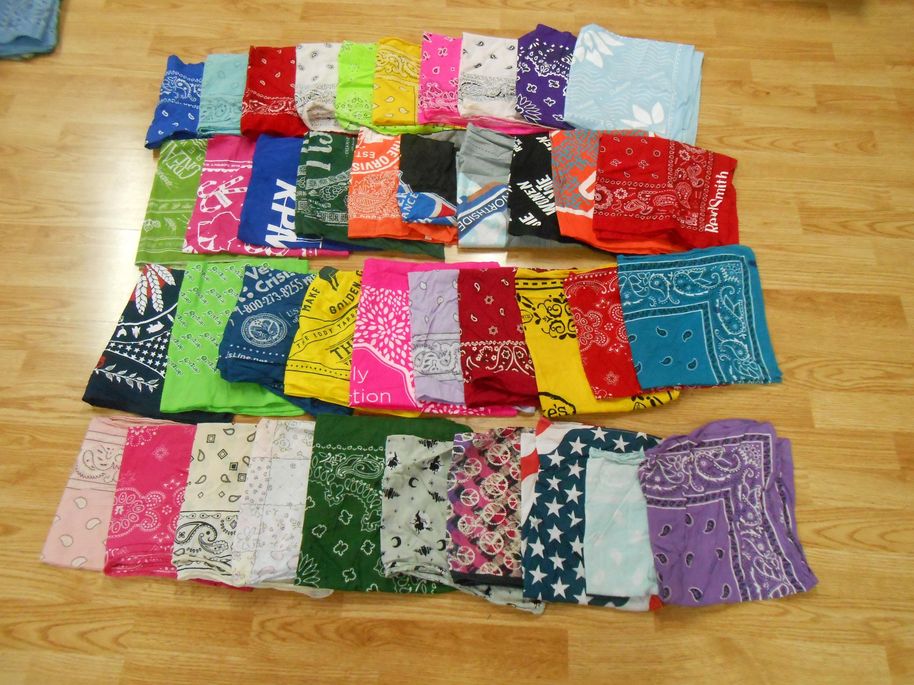ヴィンテージバンダナ 10枚セット 70年代 vintage bandanna RN13960 FASTCOLOR ヴィンテージ