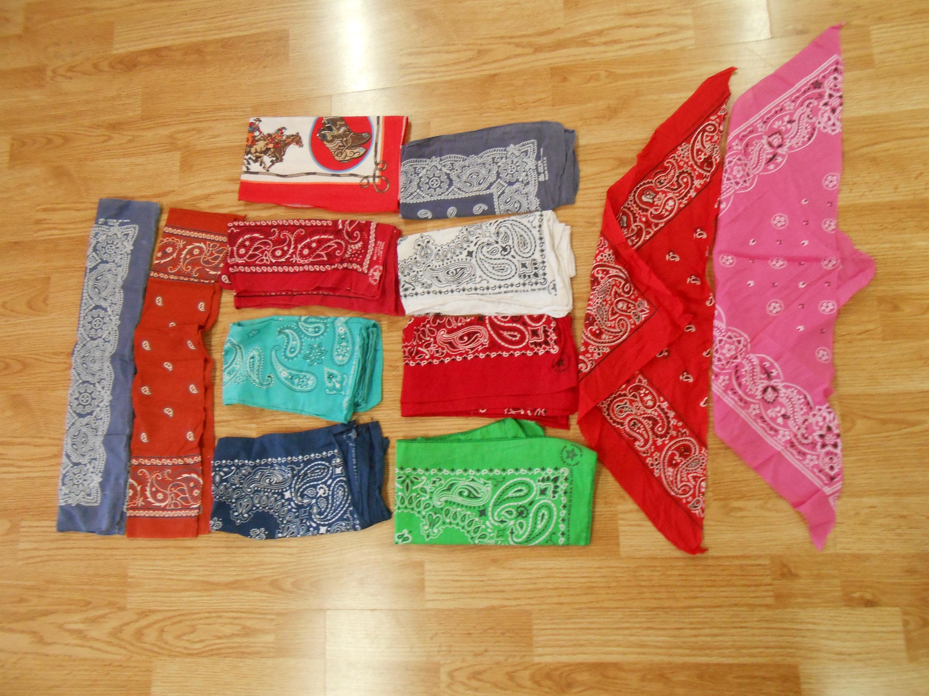 Vintage Usa Bandanna - Etsy