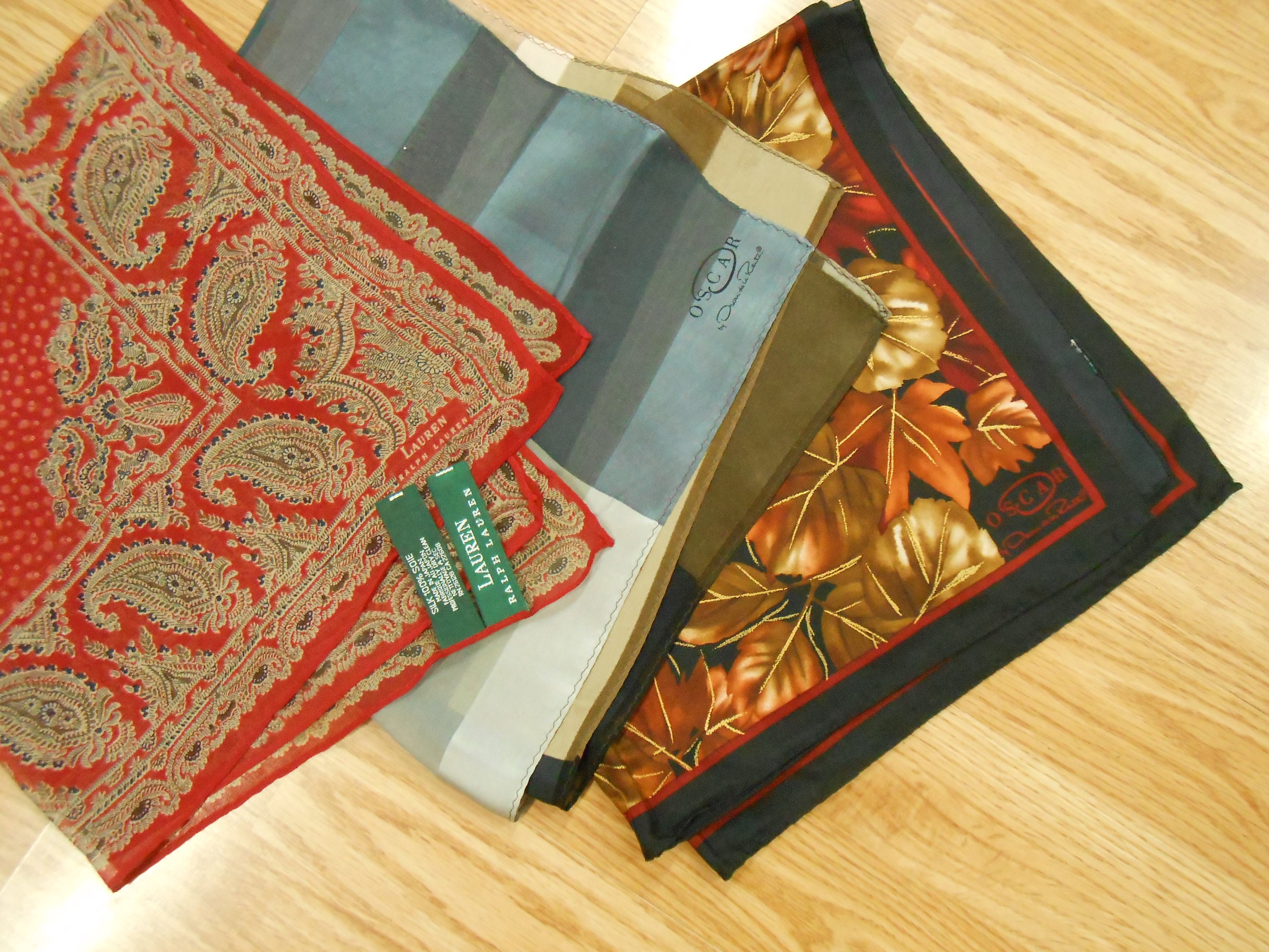 Vintage Ralph Lauren Silk Scarf - Etsy